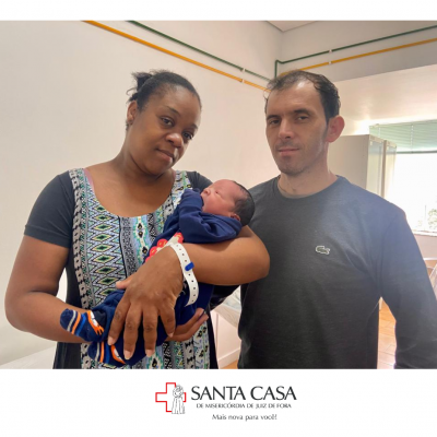 Gaell é o primeiro bebê nascido na Santa Casa JF em 2023 (02/01/2023 17:41:24)