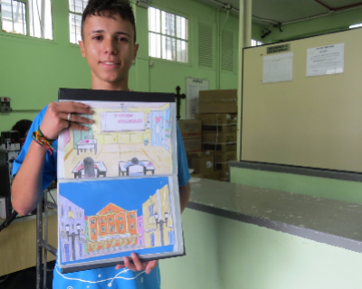 Jovem aprendiz da Santa Casa ganha concurso cultural da prefeitura (04/10/2017 12:29:11)