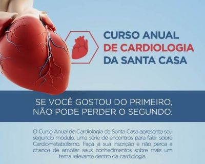 Abertas inscrições para módulo 2 do Curso Anual de Cardiologia da Santa Casa (18/05/2018 16:32:22)